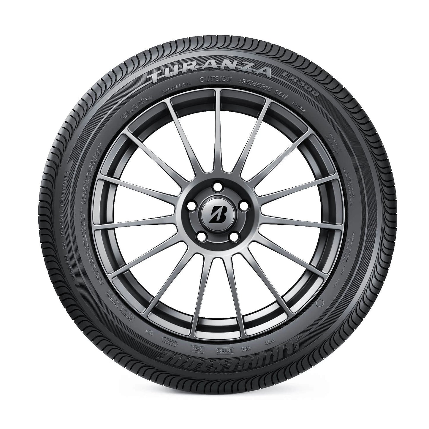 Vista lateral del Bridgestone Turanza ER300 para conducción segura