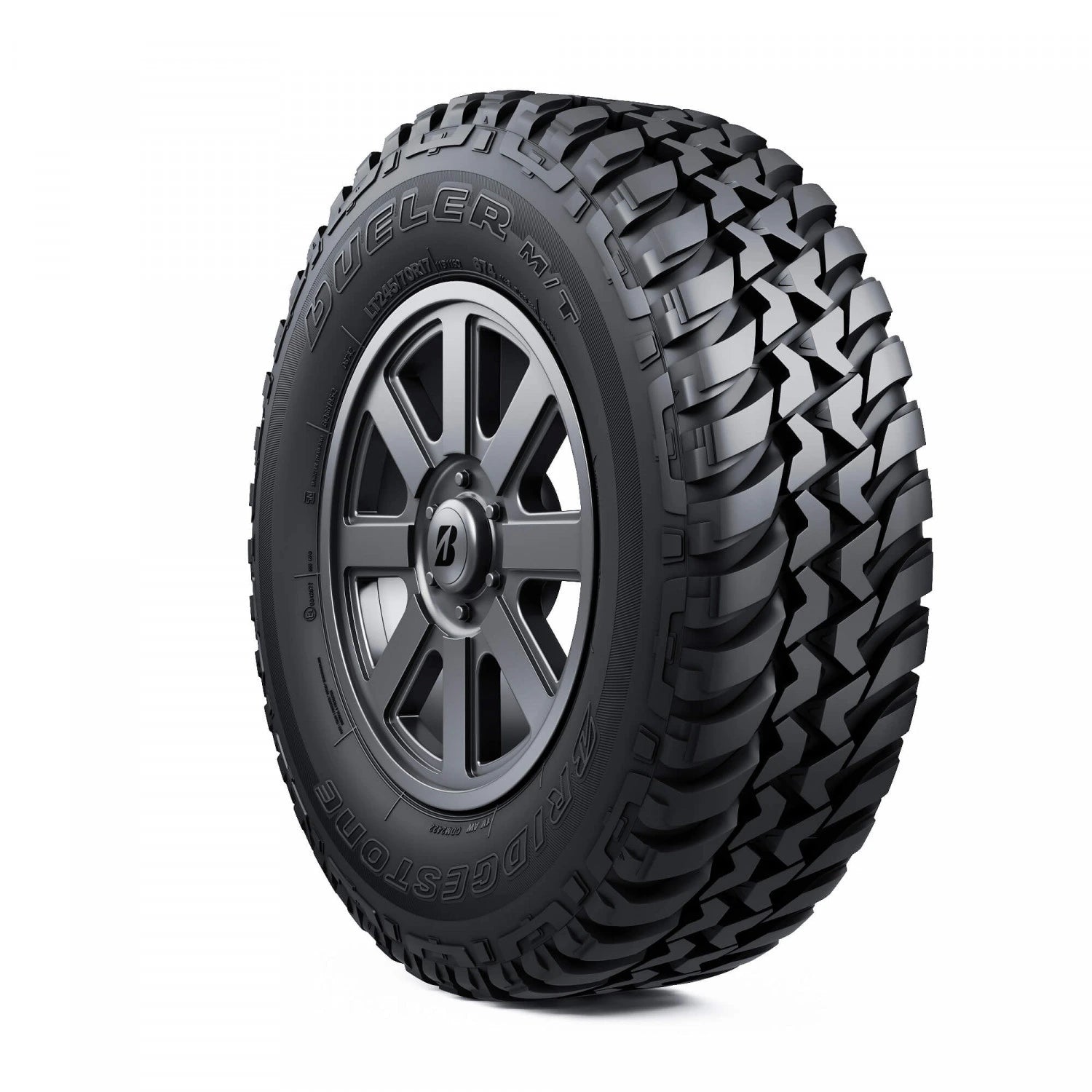 Neumático Bridgestone Dueler M/T 674 225/75R16 en vista lateral